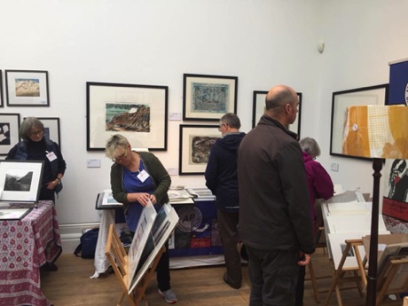 Aberystwyth Printmakers Stand 
at North Wales Print Fair